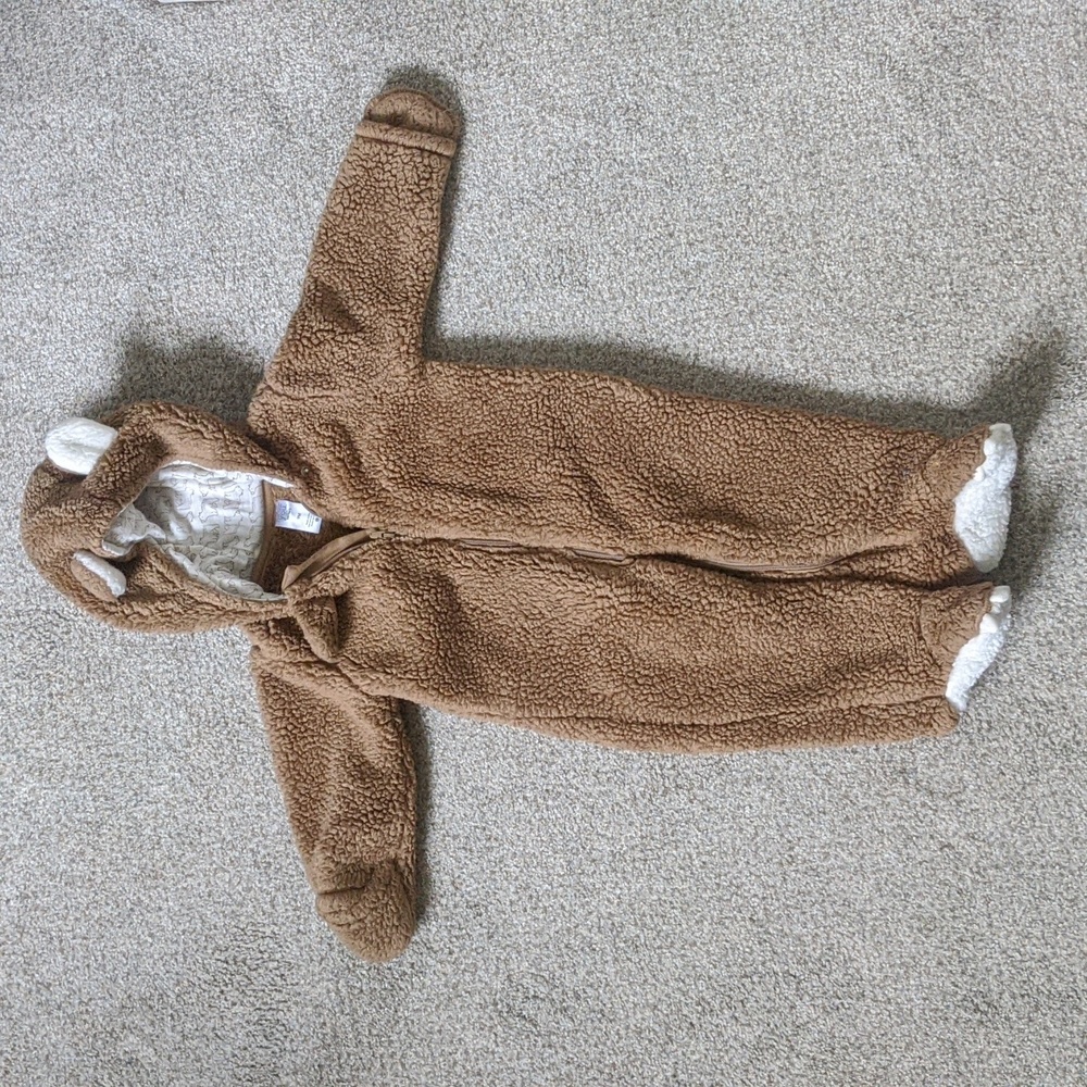 Brown Bread Fuzzy Coverall